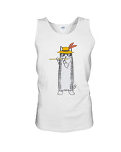 Load image into Gallery viewer, Cat Plays Flute Special Custom Design For Music Lovers Unisex Tank Top
