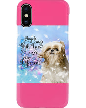 Load image into Gallery viewer, Angels And Shih Tzu Are Not Different Gift For Dog Lovers Phone case
