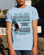 Load image into Gallery viewer, Look Right Beside You Eagle Mom Gift For Son Guys Tee
