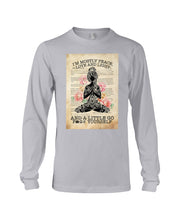 Load image into Gallery viewer, I'm Mostly Peace Love And Light Yoga Gift For Yoga Lovers Unisex Long Sleeve
