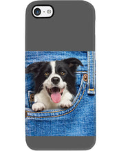 Load image into Gallery viewer, Border Collie In Denim Pocket Gift For Dog Lovers Phone case
