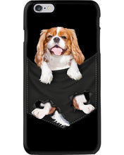 Load image into Gallery viewer, Cavalier King Charles Spaniel In Pocket - Dogs Lovers Gift Phone case
