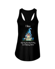 Load image into Gallery viewer, I Sew But My Favorite Hobby Is Collecting Fabric Custom Design Ladies Flowy Tank
