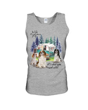 Load image into Gallery viewer, Cavalier King It's Who You Travel With Gift For Dog Lovers Unisex Tank Top
