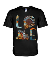 Load image into Gallery viewer, Love Trucker Simple Unique Custom Design For Personalized Job Gift Guys V-Neck
