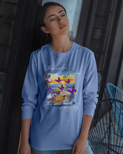 Load image into Gallery viewer, Butterfly Sunset On Beach Those We Love Don't Go Away Gift For Lover Unisex Long Sleeve
