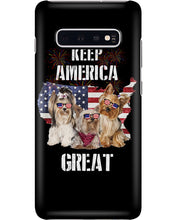 Load image into Gallery viewer, Keep America Great Yorkshire Terrier Gift For Dog Lovers Phone case
