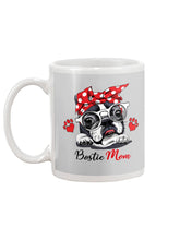 Load image into Gallery viewer, Boston Terrier With White Glasses Love Mom Gift For Dog Lovers Mug
