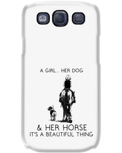 Load image into Gallery viewer, A Girl Her Dog Her Horse It's A Beautiful Thing Phone case
