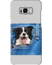 Load image into Gallery viewer, Border Collie In Denim Pocket Gift For Dog Lovers Phone case
