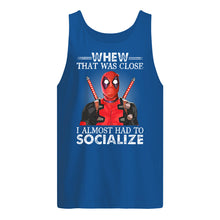 Load image into Gallery viewer, Deadpool I Almost Had To Socialize Gift For Fans Unisex Tank Top

