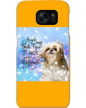 Load image into Gallery viewer, Angels And Shih Tzu Are Not Different Gift For Dog Lovers Phone case
