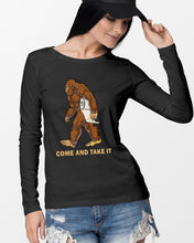 Load image into Gallery viewer, Bigfoot Come And Take It Simple Custom Design Unisex Long Sleeve
