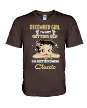 Load image into Gallery viewer, Birthday Gift For December  Girl I’m Not Getting Old I’m Just Becoming Classic Guys V-Neck
