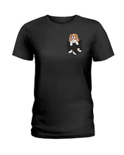 Load image into Gallery viewer, Cavalier King Charles Spaniel In Pocket - Dogs Lovers Gift Ladies Tee
