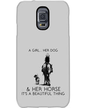 Load image into Gallery viewer, A Girl Her Dog Her Horse It's A Beautiful Thing Phone case
