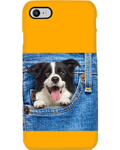 Load image into Gallery viewer, Border Collie In Denim Pocket Gift For Dog Lovers Phone case
