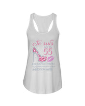 Load image into Gallery viewer, Je Suis Nee En 55 Je Ne Suis Peut-Être Pas Birthday Gift For Grandma Ladies Flowy Tank
