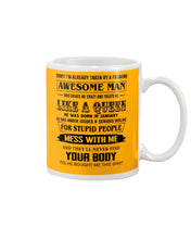 Load image into Gallery viewer, I'm Already Taken By January Freaking Awesome Man For Birthday Gift Mug
