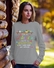 Load image into Gallery viewer, I Am A Librarian Not A Magician Custom Design Gifts Sweatshirt
