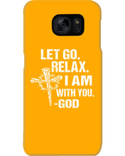 Load image into Gallery viewer, Let You Relax I Am With You Gray Background Phone case
