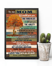 Load image into Gallery viewer, I Love You With All My Heart Gift For Mom From Daughter Vertical Poster
