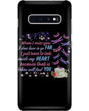 Load image into Gallery viewer, Butterflies When I Miss You I Just Have To Look Inside My Heart Gift For Lover Phone case
