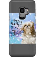 Load image into Gallery viewer, Angels And Shih Tzu Are Not Different Gift For Dog Lovers Phone case
