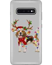 Load image into Gallery viewer, Beagle Gorgeous Reindeer Xmas Lights Gift For Dog Lovers Phone case
