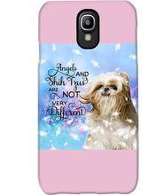 Load image into Gallery viewer, Angels And Shih Tzu Are Not Different Gift For Dog Lovers Phone case
