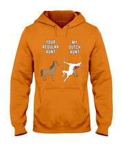 Load image into Gallery viewer, Funny Unicorn Difference Between Your Regular Aunt And My Dutch Aunt Hoodie
