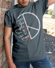 Load image into Gallery viewer, Image All The People Living Life In Peace Custom Design For Friends Guys Tee

