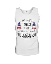 Load image into Gallery viewer, Lose My Mind And Find My Soul US Flag Christmas Tree Design Unisex Tank Top
