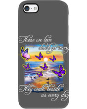 Load image into Gallery viewer, Butterfly Sunset On Beach Those We Love Don't Go Away Gift For Lover Phone case
