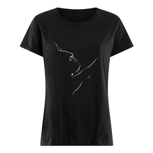 Load image into Gallery viewer, I Love My Frenchie Custom Design Gift For Friends Ladies Tee
