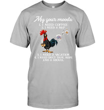 Load image into Gallery viewer, I Need Coffee A Nap A Vacation Duct Tape Hope And A Showel Guys Tee
