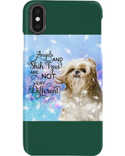 Load image into Gallery viewer, Angels And Shih Tzu Are Not Different Gift For Dog Lovers Phone case
