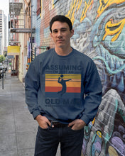 Load image into Gallery viewer, Assuming I'm Just An Old Man Who Loves Volleyball Trending For Sport Lovers Sweatshirt
