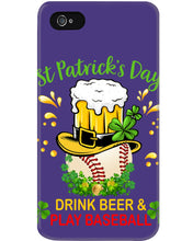 Load image into Gallery viewer, Baseball Drink Beer Day St Patrick's Day Gift For Baseball Lovers Phone case
