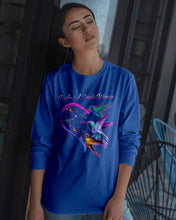 Load image into Gallery viewer, Hummingbirds Heart Shaped I Am A Simple Woman Gift For Mom Unisex Long Sleeve
