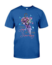 Load image into Gallery viewer, Butterflies Find Joy In The Journey Gift For Daughter Guys Tee
