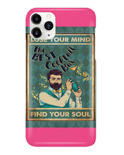Load image into Gallery viewer, Lose Your Mind Find Your Soul Gift For Bartender Phone case
