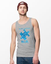 Load image into Gallery viewer, In April We Wear Blue Autism Awareness Special Custom Design Unisex Tank Top
