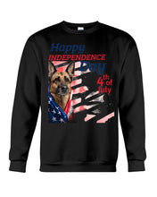 Load image into Gallery viewer, German Shepherd Happy Independence Day 4th Of July Gift For Dog Lovers Sweatshirt
