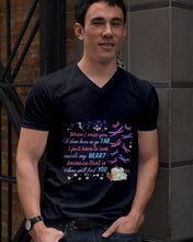 Load image into Gallery viewer, Butterflies When I Miss You I Just Have To Look Inside My Heart Gift For Lover Guys V-Neck
