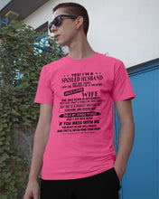 Load image into Gallery viewer, A Spoiled Husband Of November      Freaking Awesome Wife For Birthday Gift Guys Tee
