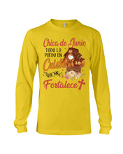 Load image into Gallery viewer, Chica De Junio Todo Lo Puedo En Cristo Que Me Fortalece Unisex Long Sleeve
