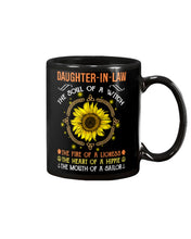 Load image into Gallery viewer, Daughter-in-law A Soul Of A Witch Fire Of A Lioness Mug
