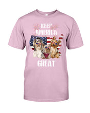 Load image into Gallery viewer, Keep America Great Yorkshire Terrier Gift For Dog Lovers Guys Tee
