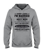 Load image into Gallery viewer, I'm Married To    June    Freaking Sexy Wife Trending For Birthday Gift Hoodie
